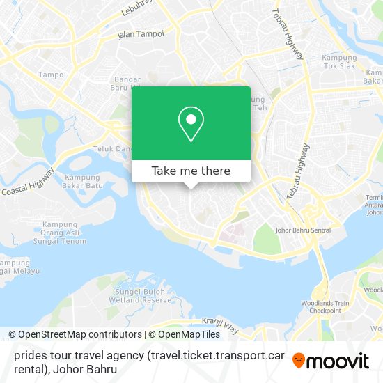 prides tour travel agency (travel.ticket.transport.car rental) map