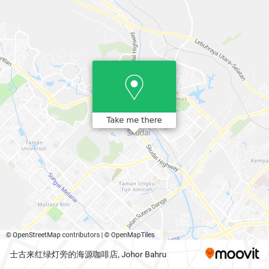 士古来红绿灯旁的海源咖啡店 map