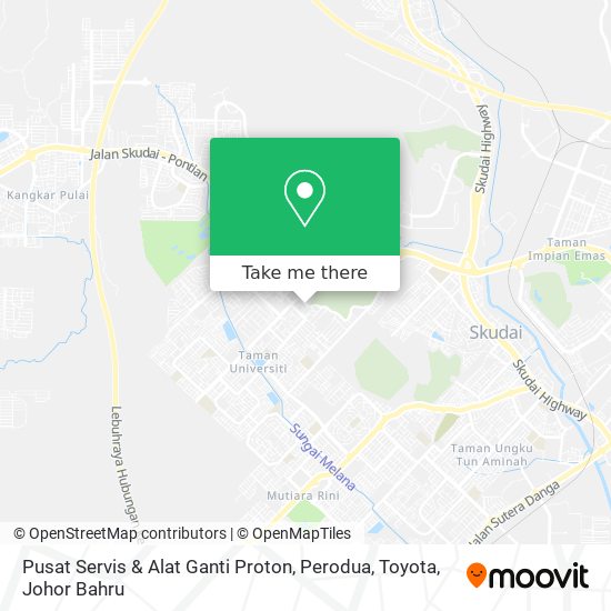 Pusat Servis & Alat Ganti Proton, Perodua, Toyota map