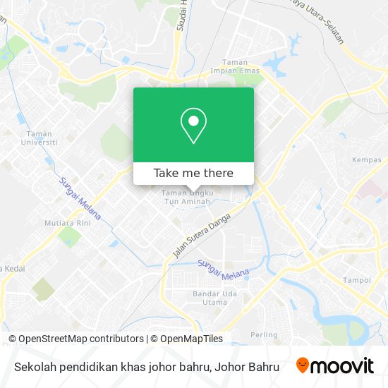 Sekolah pendidikan khas johor bahru map