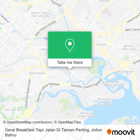 Gerai Breakfast Tepi Jalan Di Taman Perling map