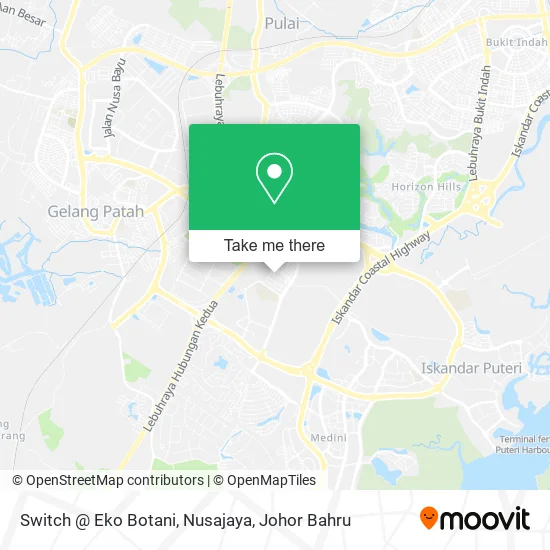 Switch @ Eko Botani, Nusajaya map