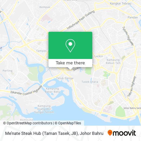 Me’nate Steak Hub (Taman Tasek, JB) map