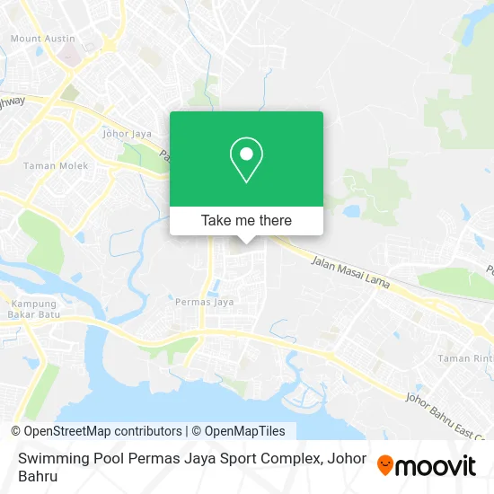 Swimming Pool Permas Jaya Sport Complex map