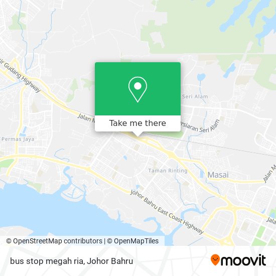 bus stop megah ria map