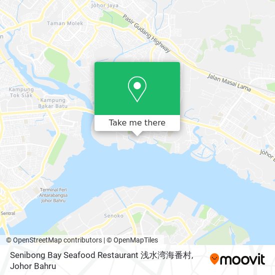 Senibong Bay Seafood Restaurant 浅水湾海番村 map
