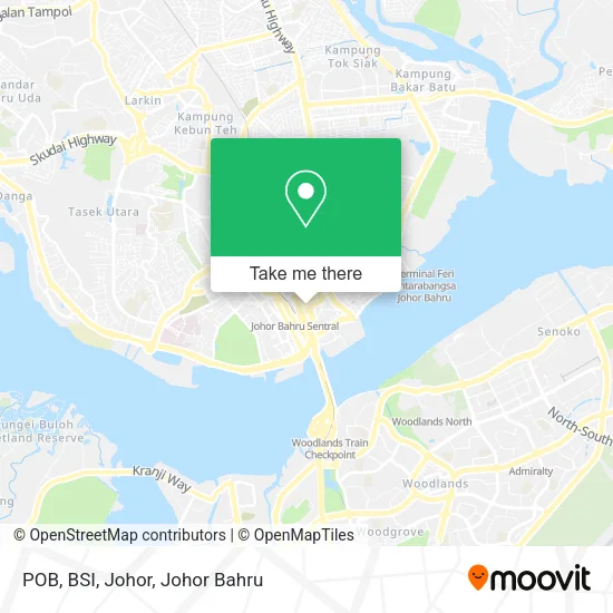 POB, BSI, Johor map