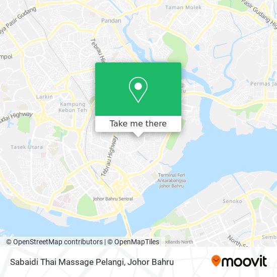 Sabaidi Thai Massage Pelangi map