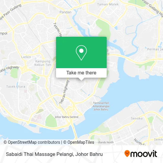 Sabaidi Thai Massage Pelangi map
