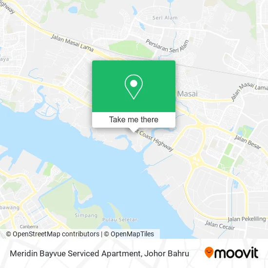Meridin Bayvue Serviced Apartment map