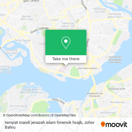 tempat mandi jenazah islam forensik hsajb map