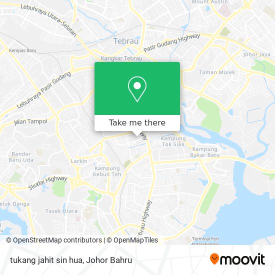 tukang jahit sin hua map