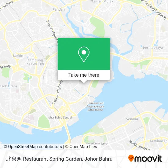 北泉园 Restaurant Spring Garden map