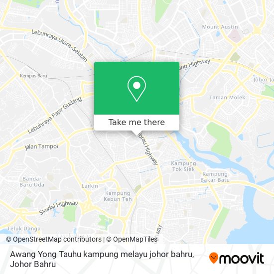 Awang Yong Tauhu kampung melayu johor bahru map