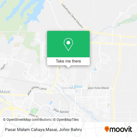 Pasar Malam Cahaya Masai map