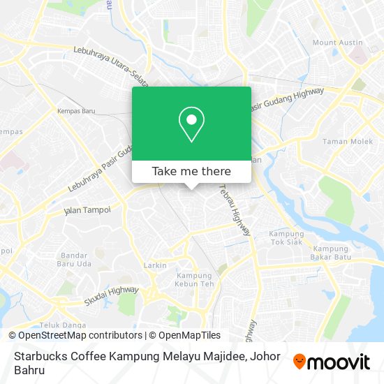 Starbucks Coffee Kampung Melayu Majidee map