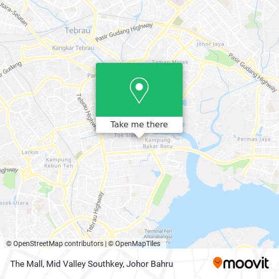 The Mall, Mid Valley Southkey map