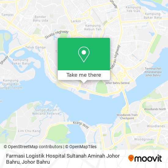 Farmasi Logistik Hospital Sultanah Aminah Johor Bahru map