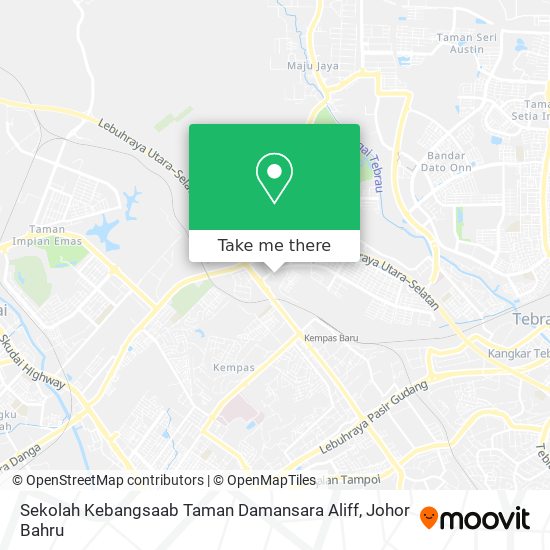 Sekolah Kebangsaab Taman Damansara Aliff map