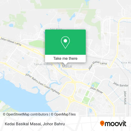 Kedai Basikal Masai map