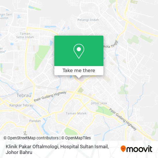 Klinik Pakar Oftalmologi, Hospital Sultan Ismail map