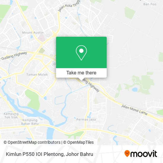 Kimlun P550 IOI Plentong map