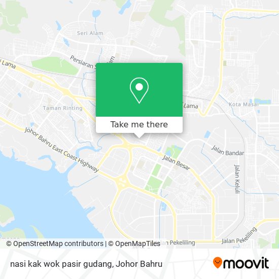 如何坐公交去johor Baharu的nasi Kak Wok Pasir Gudang