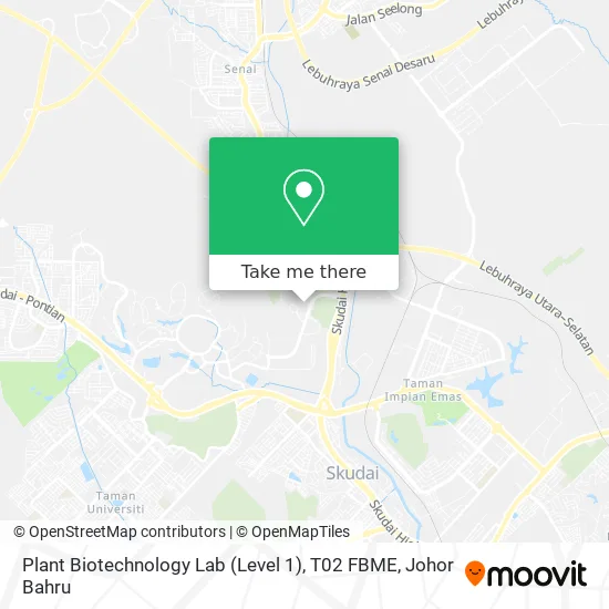 Plant Biotechnology Lab (Level 1), T02 FBME map