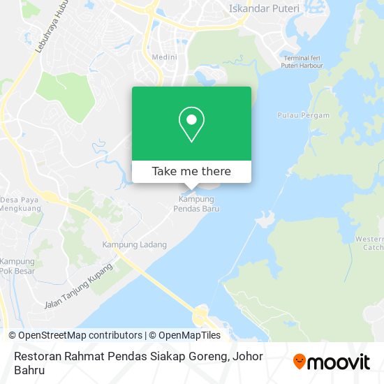 Restoran Rahmat Pendas Siakap Goreng map