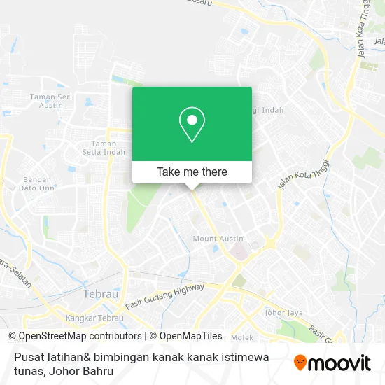 Pusat latihan& bimbingan kanak kanak istimewa tunas map