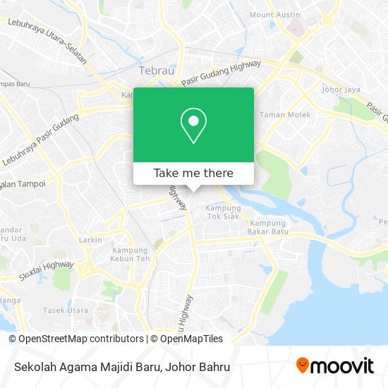 Sekolah Agama Majidi Baru map