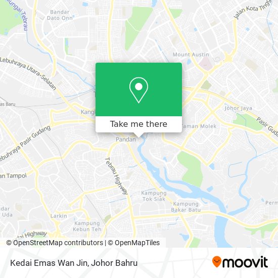Kedai Emas Wan Jin map
