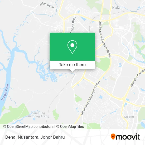 Denai Nusantara map
