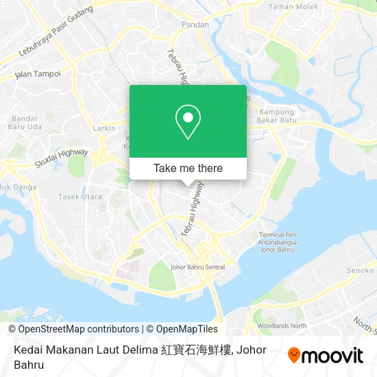 Kedai Makanan Laut Delima 紅寶石海鮮樓 map