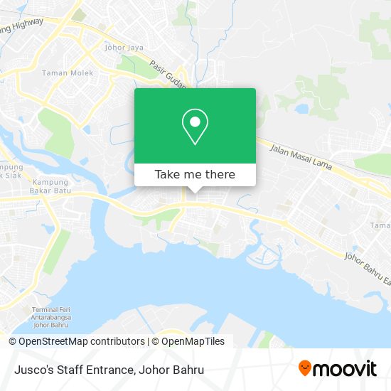 Jusco's Staff Entrance map