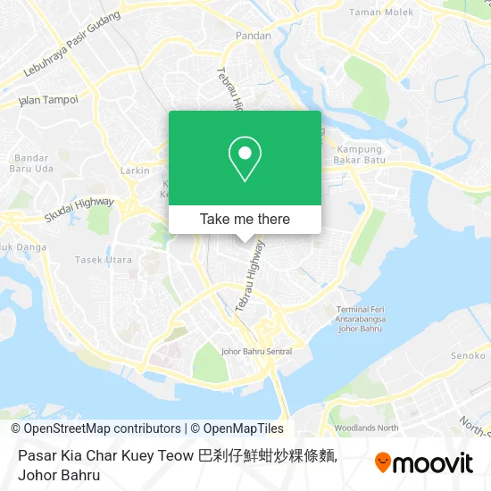 Pasar Kia Char Kuey Teow 巴剎仔鮮蚶炒粿條麵 map