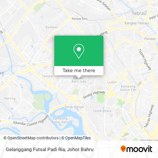 Gelanggang Futsal Padi Ria map