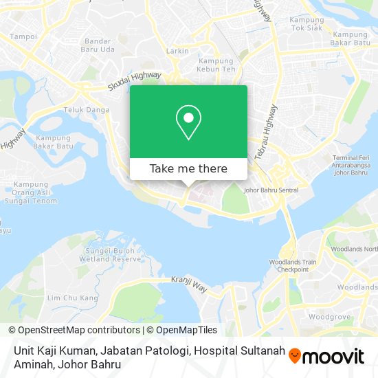 Unit Kaji Kuman, Jabatan Patologi, Hospital Sultanah Aminah map