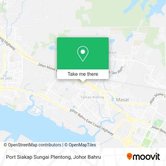 Port Siakap Sungai Plentong map