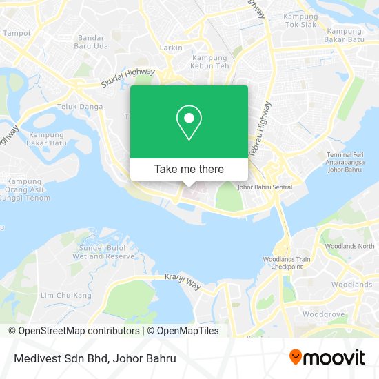 如何坐公交或火车去johor Baharu的medivest Sdn Bhd