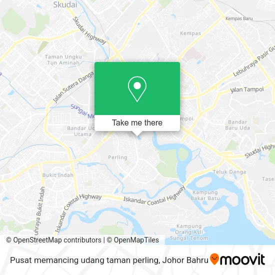 Pusat memancing udang taman perling map