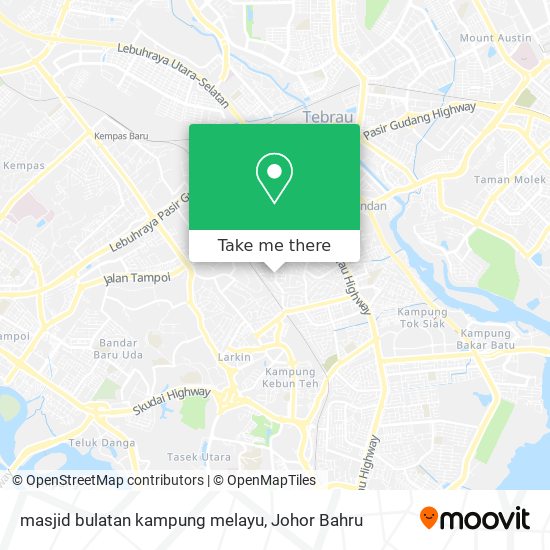 masjid bulatan kampung melayu map