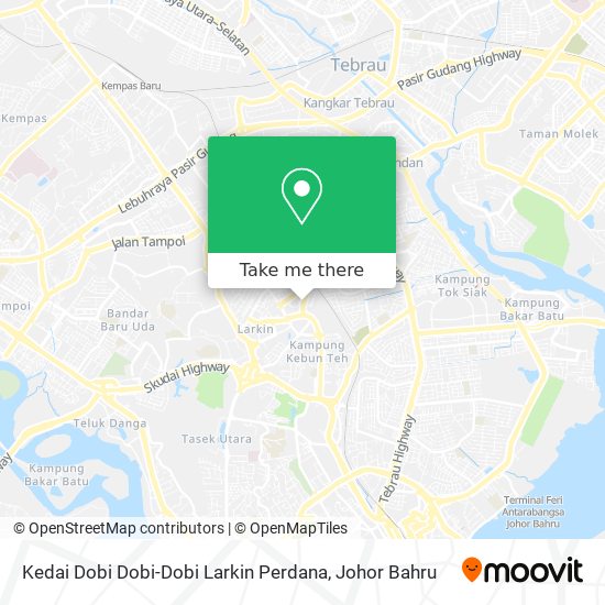Kedai Dobi Dobi-Dobi Larkin Perdana map