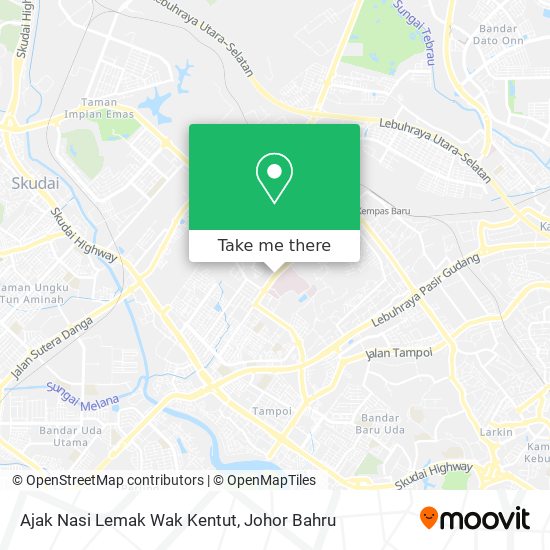 Ajak Nasi Lemak Wak Kentut map