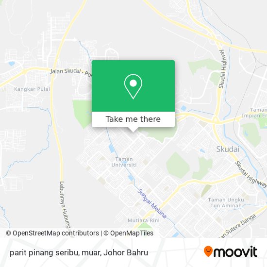 parit pinang seribu, muar map