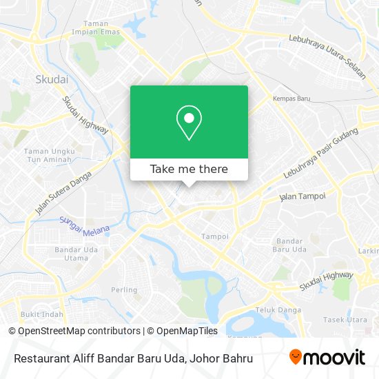 Restaurant Aliff Bandar Baru Uda map