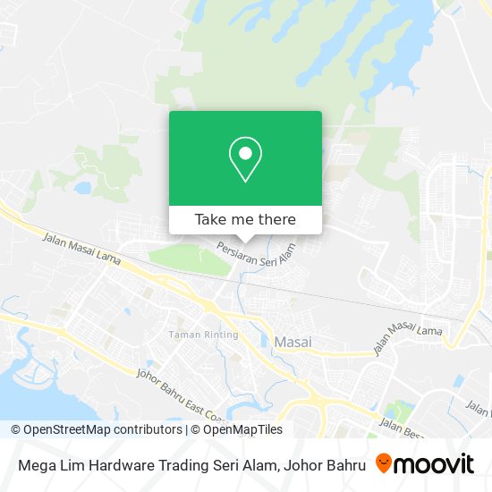 Mega Lim Hardware Trading Seri Alam map