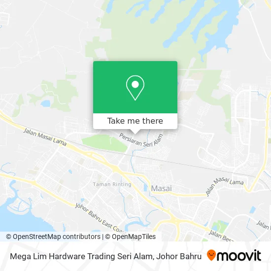 Mega Lim Hardware Trading Seri Alam map