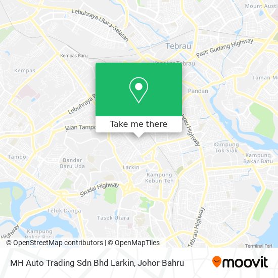 MH Auto Trading Sdn Bhd Larkin map