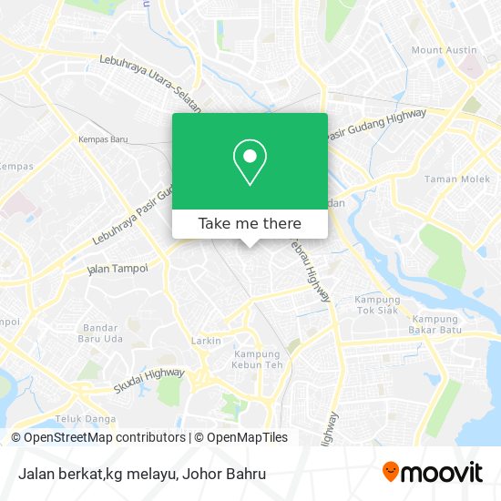 Jalan berkat,kg melayu map